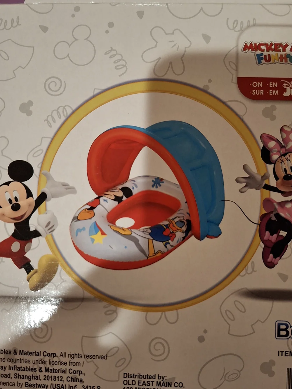 Disney Minnie and Micky Shaded Baby Boats Floats (Two) - Pink, Blue